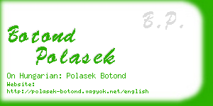 botond polasek business card